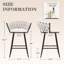 Tabouret de comptoir rembourré avec structure en métal-481605381-481605383