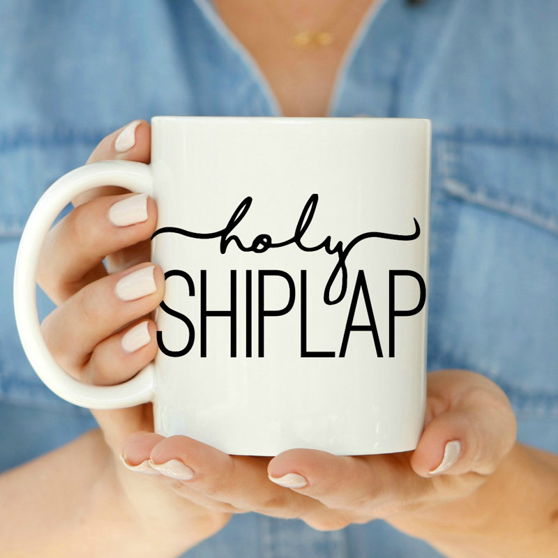 Grande tasse à café saint shiplap