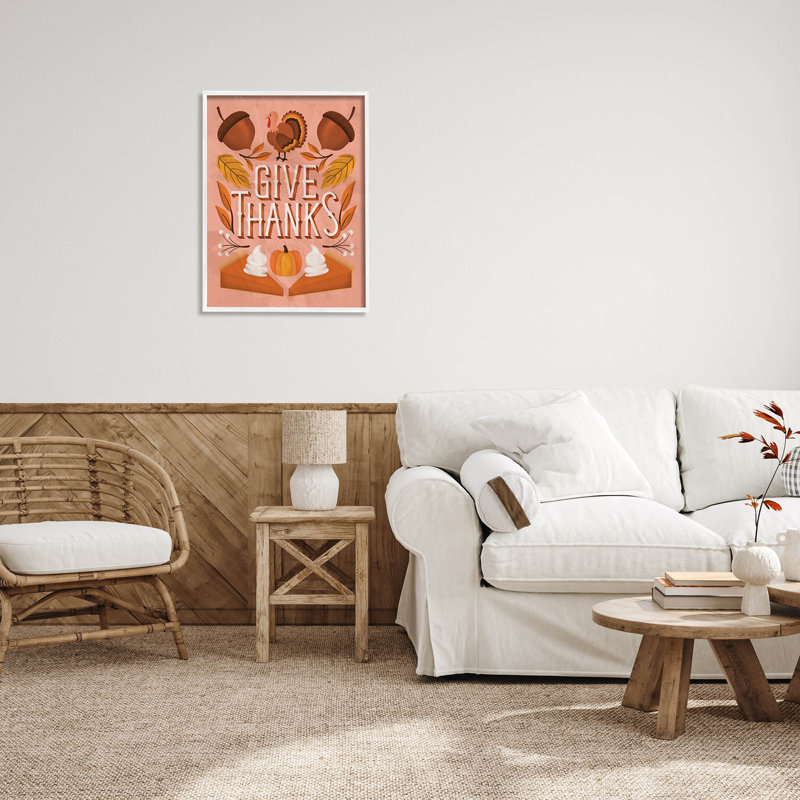 Offrez des citrouilles botaniques - 132, H 30 po x l 24 po x P 1,5 po, Giclée encadrée blanc bord de mer