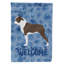 Caniche en polyester à 2 côtés 40 x 28 po standard welcome drapeau maison-957492977
