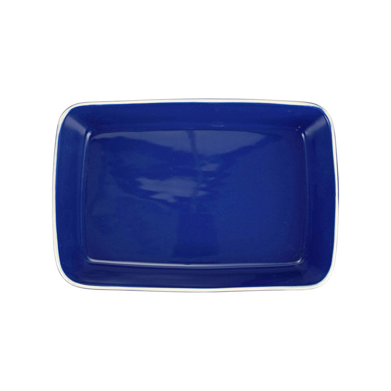 Chroma Rectangle Ceramic Baker, Blue