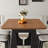 Medieval style solid wood rectangular dining set-1886927670