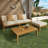 L Shape 3Pcs Sectional Patio Sofa Set