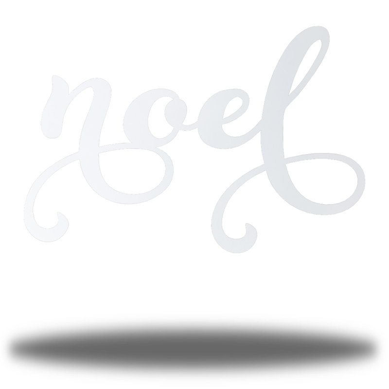Décoration Drucie Noël, H 8 po x l 12 po x P 0,01 po, Blanc
