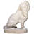 Stately Chateau Lion Right Facing Garden Statue
