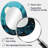 Teal And Black Minimalism Moon II - Blue Oval Wall Mirror Decor-1186893737