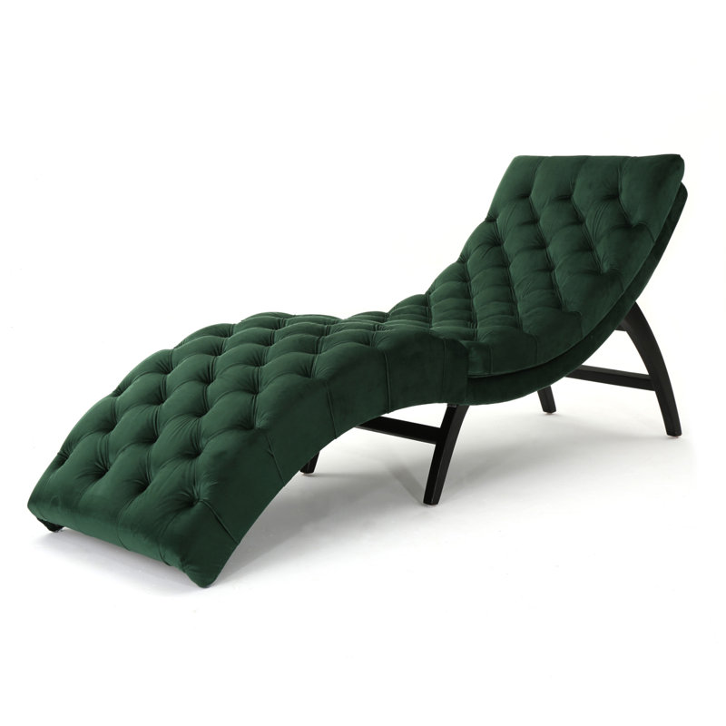 Chaise longue sans accoudoirs Rojo, Émeraude
