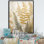 Reproduction d'art encadrée sur toile Golden Ferns Silent Gracefulness