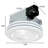 80 CFM Bathroom Fan with LED Light Round Ceiling Exhaust Ventilation Fan-87219161
