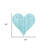 12" Whitewash Reclaimed Wood Heart Wall Decor-2063018282-2063018287