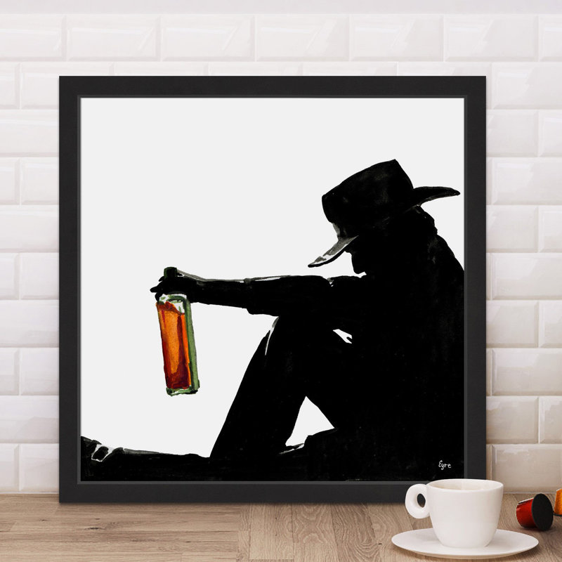 Butch Cassidy par Eyre Tarney - reproduction de cadre photo, H 18 po x l 18 po x P 1,5 po
