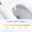 Smart Toilet With Built - In Bidet, One Piece Bidet Seat, Auto Flush, Open/Close, Heated Warm Water And Dry, Adjustable Temp, Remote Control, Sensor Open/Close Cover, Multiple Wash Modes, Night ,