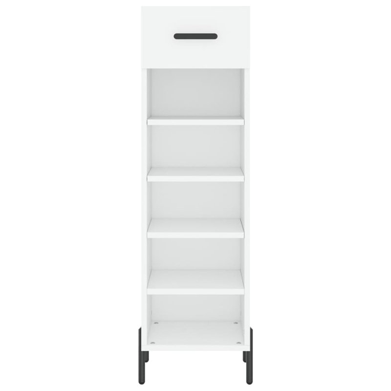 5 Pair Shoe Storage Cabinet, White