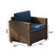 Ensemble de conversation modulaire 7 pièces avec table basse, 6317Nv-A-124609708