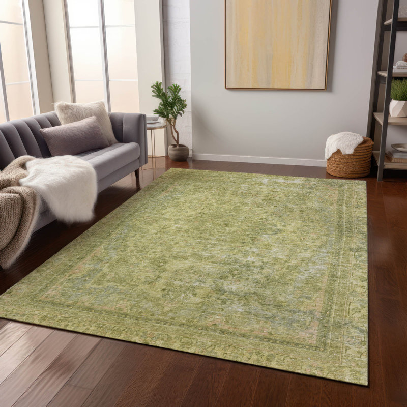 Tapis cactus intérieur / extérieur lavable à la machine Claudian ACN1646, Rectangle 10 pi x 14 pi