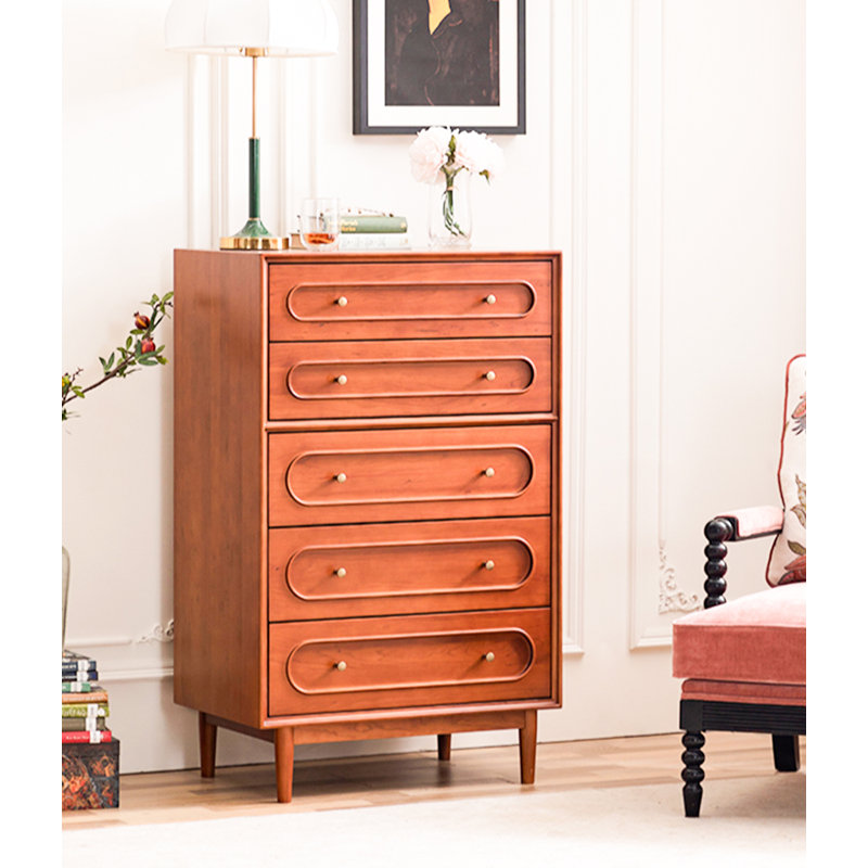 Commode d'appoint style français en bois de cerisier