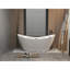 67 "Acrylic Freestanding Tub, Gloss White,  With Chrome Overflow And Pop-Up Drain, Cupc Certified