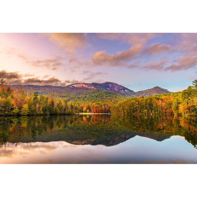 Lake In Autumn by Sean Pavone - Wrapped Canvas Print, 30cm H x 46cm W