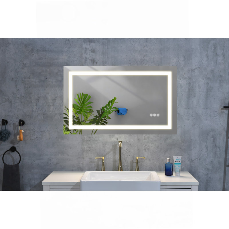 Multi-Functional Bathroom Vanity LED Mirror With Smart Touch Control And Rapid Defogging