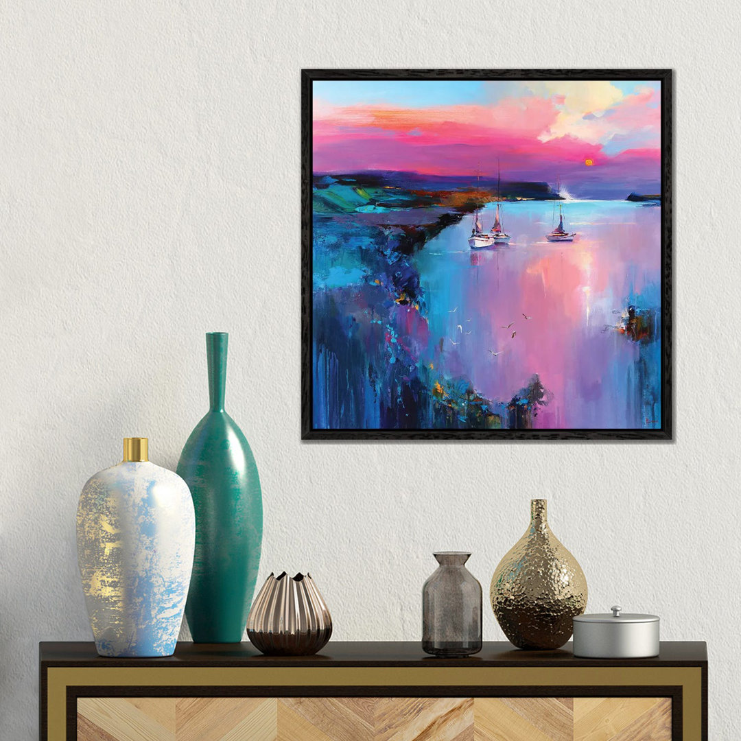 Fabulous Turquoise von Tatyana Yabloed - Galerie-verpackte Leinwand Giclée auf Leinwand