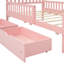 Lit plateforme simple en bois rose avec garde-corps et fonction de rangement-1182333801-1182333796