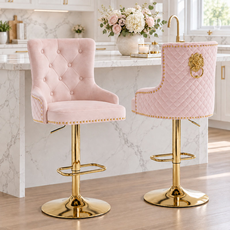 Tabouret Leonelle, Rose