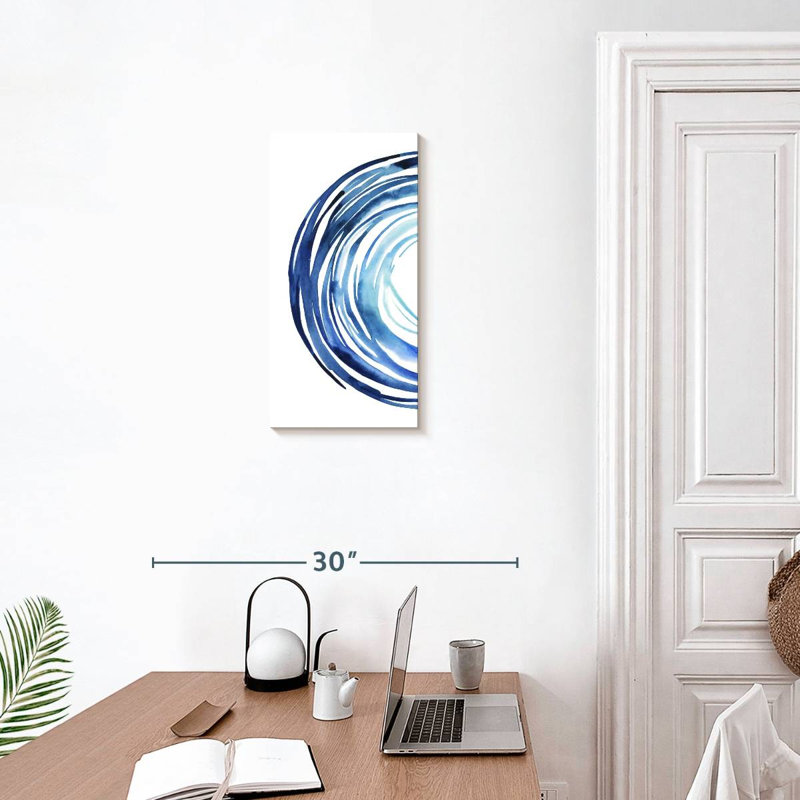 Blue Vortex I, 24" H x 12" W