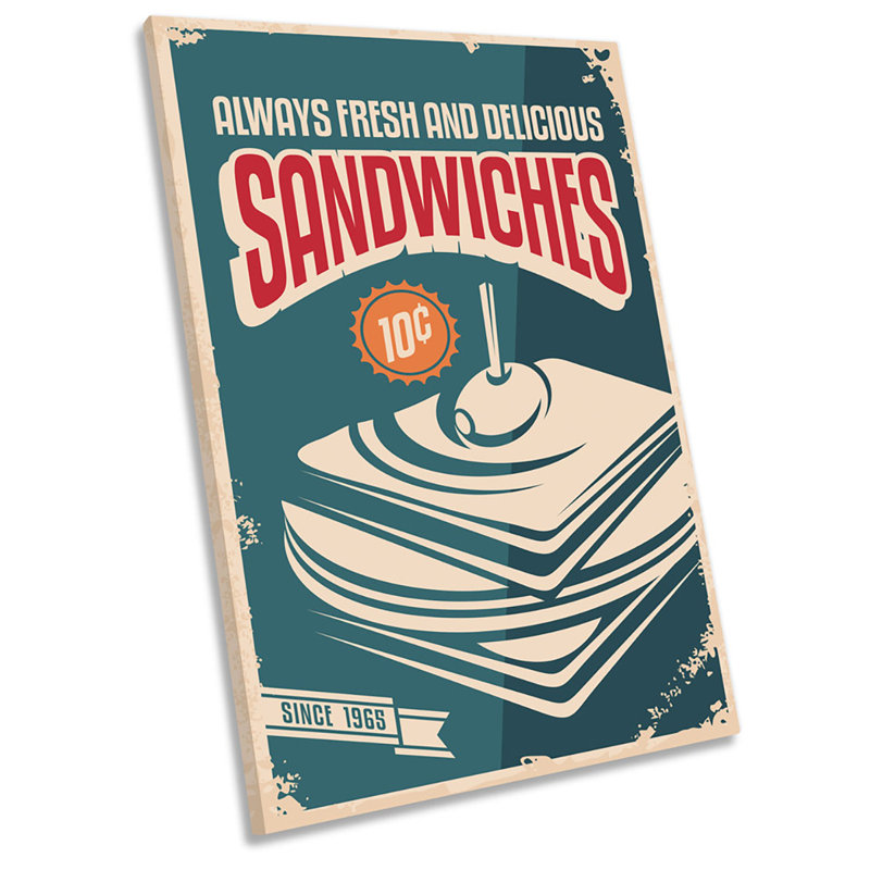 Sandwiches Kitchen - Wrapped Canvas Print, 61cm H x 40.6cm W
