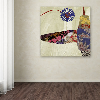 «Hummingbird Brocade I» par Jadaya, impression sur toile tendue