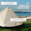 Tente campagnarde pour 10 personnes Outsunny