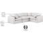Canapé modulaire en similicuir 4 pièces Itala-94482396