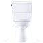 TOTO® Drake® WASHLET®+ Two-Piece Elongated 1.28 GPF TORNADO FLUSH® Toilet with S5 Bidet Seat, Cotton White - MW7763446CEG#01