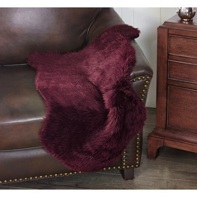 Polyester Solid Colour Shag 61cm X 91.4cm Area Rug