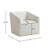 Nice Modern Upholstered Barrel Armchair, 360° Swivel-840522058