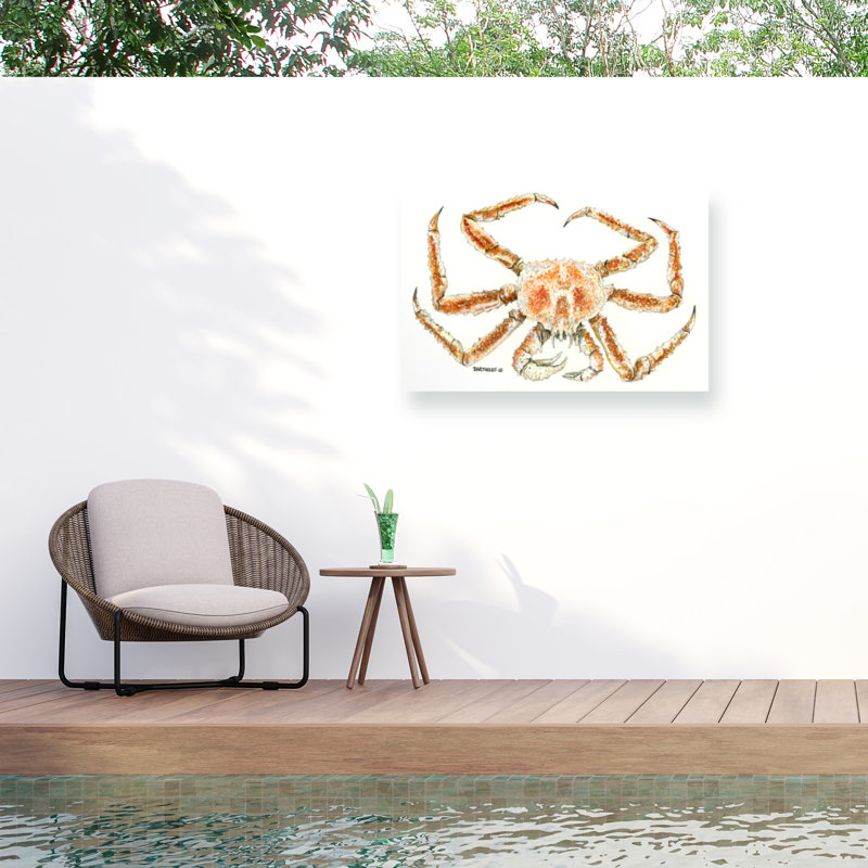 Toile d'extérieur crabe royal Dave Bartholet, H 12 po x l 19 po