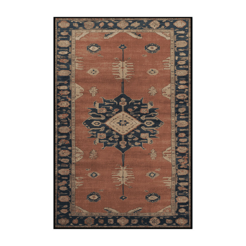 Tapis brun lavable à la machine, Rectangulaire 2 pi x 3 pi