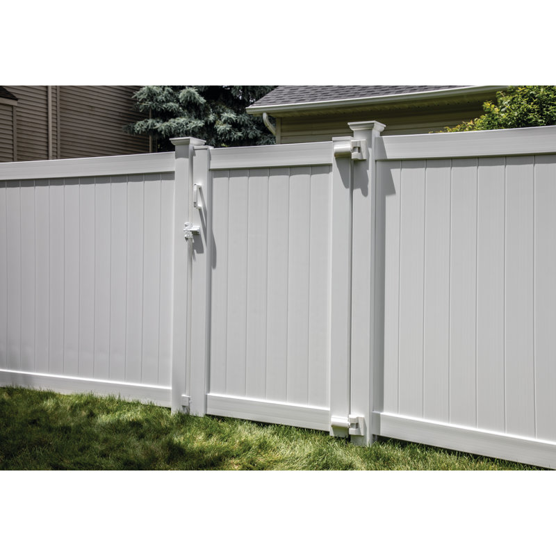 Heavy-Duty White Electronic Gravity Latch Gate