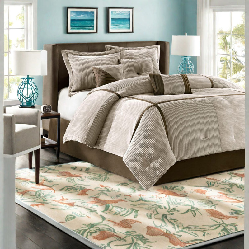 Cozy King Bedding Sets, Polyester Micro Corduroy Modern Home Comfort