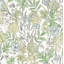 Papier peint chardonneret turquoise oiseaux et fleurs-385438772