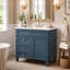 Meuble-lavabo simple 36 po avec lavabo 36 po, 2 tiroirs, tiroir escamotable et rangement pour porte-1517975363-1527623440