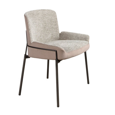 Zalma 45cm H Upholstered Parsons Chair in Grey
