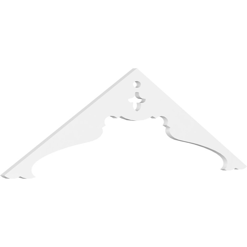Heath Signature Urethane Gable Pediment, Primed Tan, 17.5"H x 60"W, 7/12
