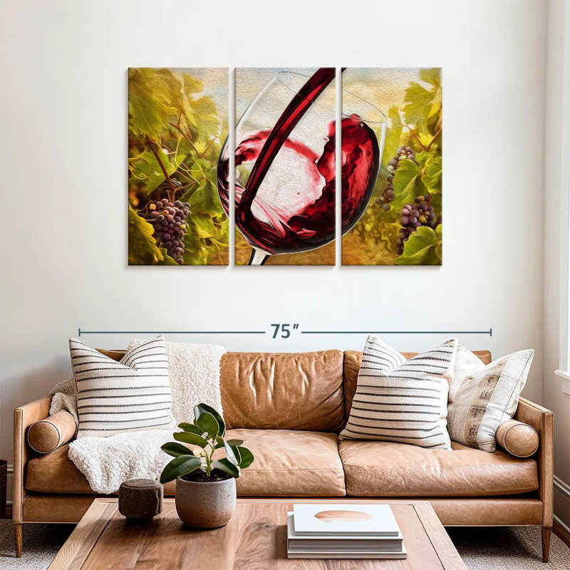 Yarlin Tuscan Vineyard, 36" H x 57" W