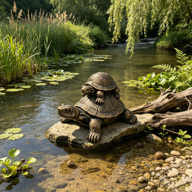 19'' Turtle Garden Statue