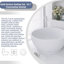 Baignoire de trempage à surface solide - Baignoire autoportante de 52,7 po