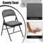 Antonino Fabric Padded Stackable Folding Chair Folding Chair Set