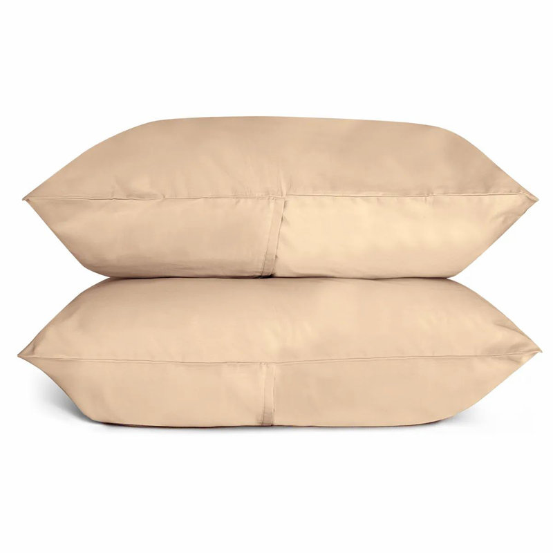 Sunrise Sateen Sheet Set, King Sheet Set with 2 Pillowcases, Sand