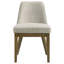 Chaise d'appoint Bryant (brun clair) rembourrée (ensemble de 2)