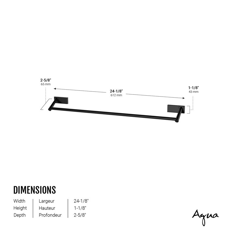 DIEGO 24 " 1 - Bar Wall Towel Bar