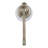 Whitehaus 5" deck mount solid brass kitchen soap and lotion dispenser-124538813